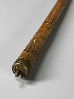 Bastón en madera de caña de bamboo con empuñadura curva - comprar online