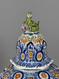 Potiche Holandes en porcelana Delft , Siglo XX - Mayflower