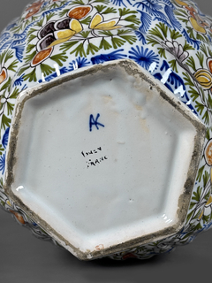 Imagen de Potiche Holandes en porcelana Delft , Siglo XX