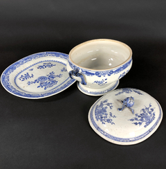Sopera de porcelana China con presentoire - Mayflower