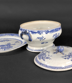 Sopera de porcelana China con presentoire - tienda online