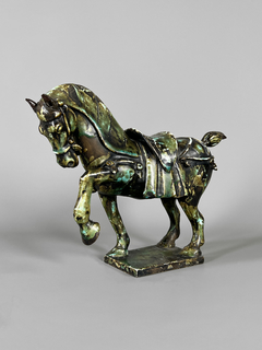 Escultura china de caballo en cerámica Gres - comprar online