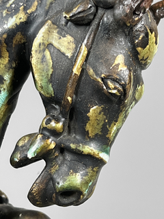 Escultura china de caballo en cerámica Gres - Mayflower
