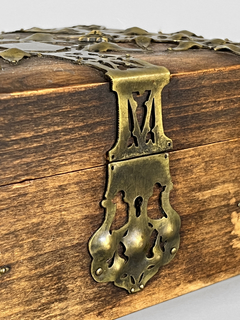 Caja de madera y bronce - Mayflower