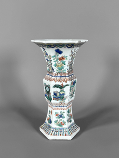 Vaso en porcelana china Famille Verte, Siglo XVIII - comprar online