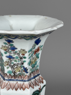 Vaso en porcelana china Famille Verte, Siglo XVIII - Mayflower