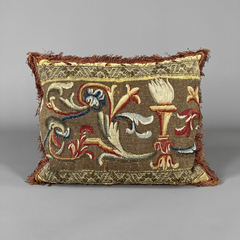 Almohadón con tapicería, Siglo XVIII
