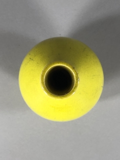 Vaso anfora porcelana amarilla - tienda online
