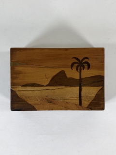 Caja de madera con marqueterie - Mayflower