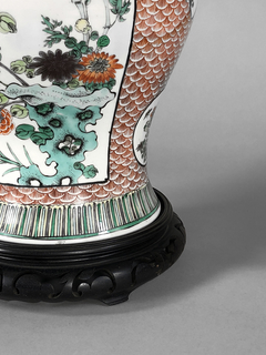 Lámpara porcelana China Famille Verte - Mayflower