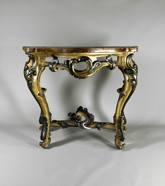 Consola Italiana en madera tallada y policromada, Circa 1830 - comprar online