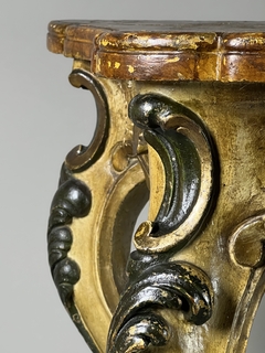 Consola Italiana en madera tallada y policromada, Circa 1830 - comprar online
