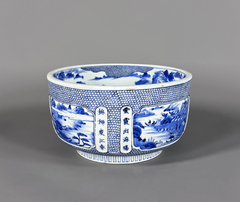 Bowl Chino en porcelana blue & white Siglo XIX en internet