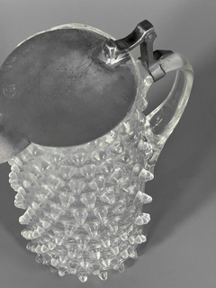 Jarra chopera de cristal con tapa de metal - tienda online