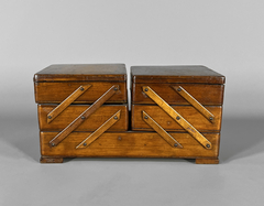 Caja de trabajo Inglesa en madera, principios Siglo XX - comprar online