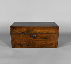 Caja Tea Caddy Inglesa época Jorge IV en rosewood. Circa 1850