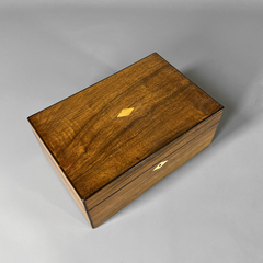 Caja costurero en caoba con incrustaciones. Circa 1860 - tienda online
