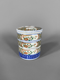 Caja de porcelana China con divisiones y tapa - comprar online