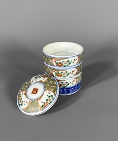 Caja de porcelana China con divisiones y tapa - Mayflower