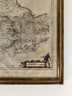 Grabado mapa Teviotia Siglo XIX - comprar online