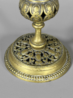 Candeleros Rococo en bronce cincelado - Mayflower