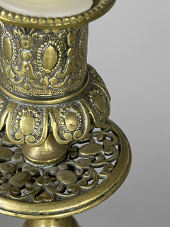 Candeleros Rococo en bronce cincelado - comprar online