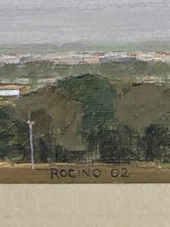 Imagen de Acuarela de Lucas Rocino, título "Vista desde Asis".
