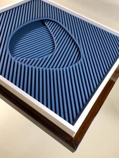 Obra "Bleu" en madera de L. Schmidt - tienda online