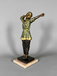 Escultura Alemana en bronce policromado, Circa 1890 en internet