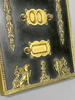 Calendario Francés época Imperio en bronce, Circa 1810 - tienda online