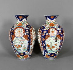 Vasos en porcelana Samson con motivos florales y aves - comprar online