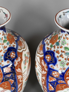 Vasos en porcelana Samson con motivos florales y aves en internet