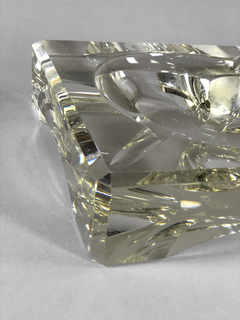 Cenicero cuadrado en cristal hialino - Mayflower