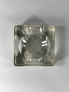 Cenicero cuadrado en cristal hialino - tienda online