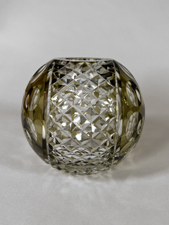 Vaso Alemán en cristal hialino tallado - Mayflower