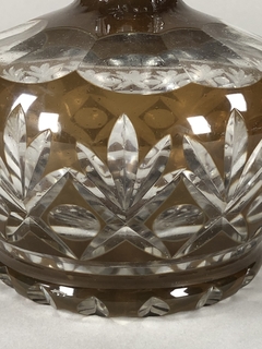 Botellón en cristal color habano y transparente - tienda online