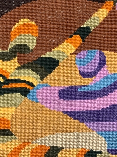 Textil de punto enmarcado, años 70' en internet