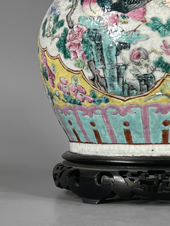 Lámpara en porcelana China época Kang Shi. Circa 1760 - tienda online