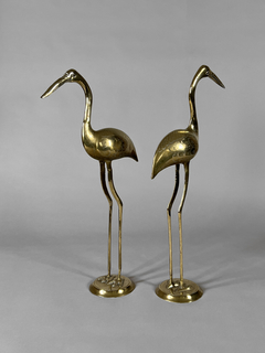 Garzas realizadas en bronce en internet