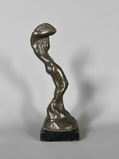 Escultura en bronce empavonado