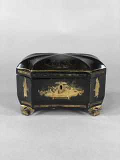 Caja Tea caddy Inglesa ebonizada Circa 1810 - comprar online
