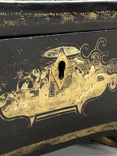 Imagen de Caja Tea caddy Inglesa ebonizada Circa 1810