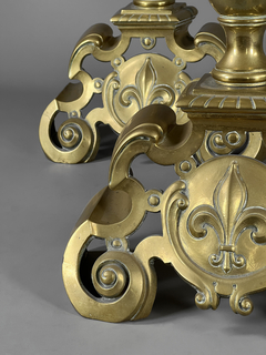Morrillos Franceses época Louis XV en bronce - tienda online