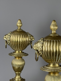 Morrillos Franceses época Louis XV en bronce
