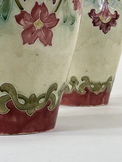 Par de vasos Ingleses en porcelana - Mayflower