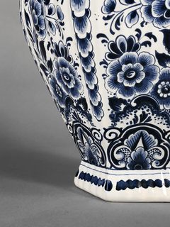 Vaso porcelana Holandesa Delft Siglo XX - Mayflower