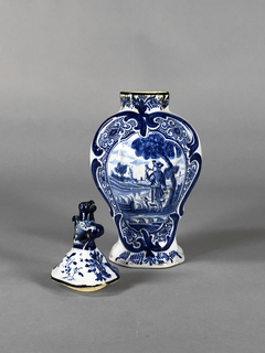Vaso de porcelana Holandesa Delft - Mayflower