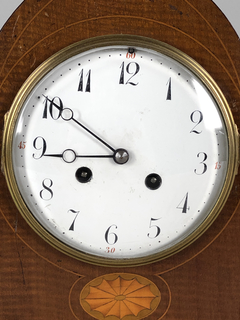 Imagen de Reloj de apoyo Inglés en caoba con marqueterie Circa 1880