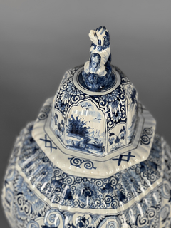 Potiche porcelana Holandesa Delft - Mayflower