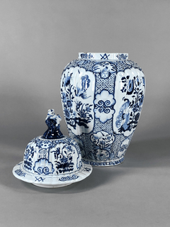 Vaso porcelana Holandesa Delft Siglo XIX
